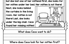 1st Grade Reading Comprehension Passages With Multiple Choice Questions