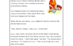 1st Grade Reading Worksheet Reading Classroom Or First Grade Readin