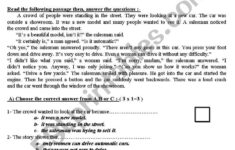2 Reading Comprehension Worksheets For Intermediate Level ESL