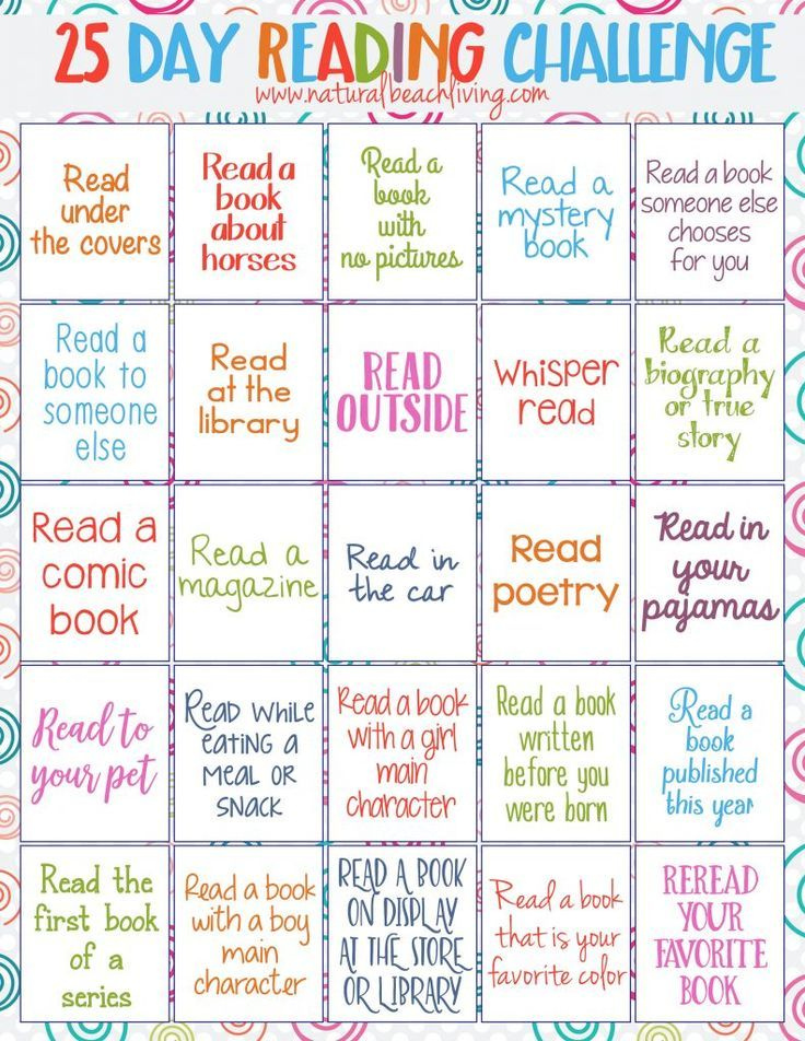 25 Day Reading Challenge For Kids Natural Beach Living Summer 