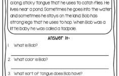 2nd Grade Reading Comprehension Worksheets Multiple Choice Reading