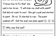 2nd Grade Reading Worksheets Best Coloring Pages For Kids