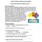 3Rd Grade Reading Comprehension Worksheets Multiple Choice Pdf Db