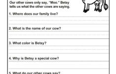 40 Scholastic 1st Grade Reading Comprehension Skills Worksheets