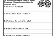 40 Scholastic 1st Grade Reading Comprehension Skills Worksheets