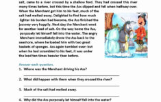 4th Grade Reading Comprehension Worksheets Multiple Choice Pdf Times