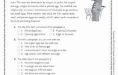 6th Grade Reading Comprehension Worksheets