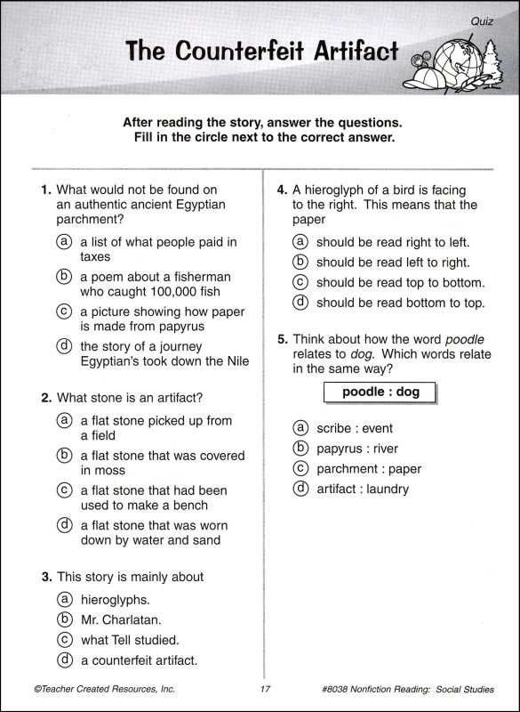 9th Grade Reading Comprehension Worksheets Reading Comprehension 