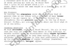 Air Pressure Reading ESL Worksheet By Evergreen