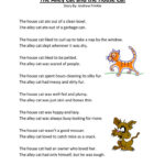 Alley Cat And House Cat Reading Comprehension Worksheet Reading