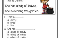 Amazing Reading Comprehension Worksheet For Grade 1 Pdf Literacy