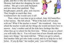Amy Goes To First Grade Reading Comprehension Worksheet Have Fun Teaching