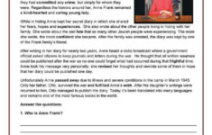 Anne Frank And Her Diary English ESL Worksheets In 2020 Anne Frank