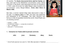 Anne Frank Interactive Worksheet