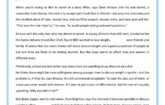 B2 Reading Worksheet