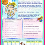 BASKETBALL A NEW GAME Reading Comprehension Worksheets Reading