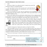 Calvin S School Reading Comprehension Worksheets Esl Reading