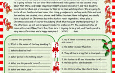 Christmas Is Coming Reading Comprehension Worksheet Free ESL