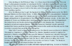Cinco De Mayo Reading Comprehension ESL Worksheet By Enadrienne