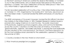 Columbus Day free Worksheet Squarehead Teachers