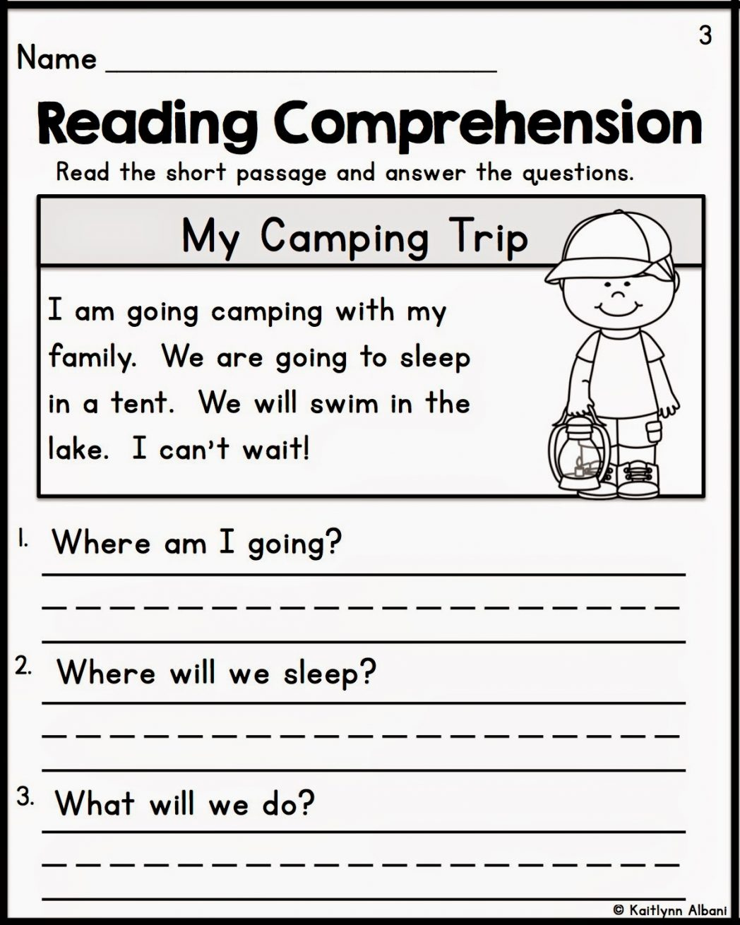 Comprehension Worksheets Year 1
