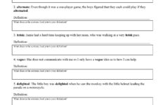 Context Clues Worksheet 1 7 Reading Activity