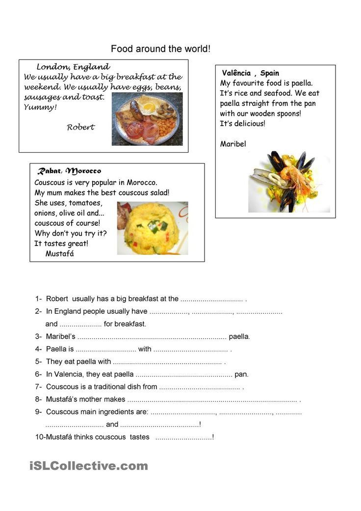Cooking Worksheets For Elementary Students Google Search Food 