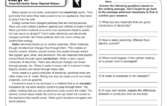 Cross Curricular Reading Comprehension Worksheets D