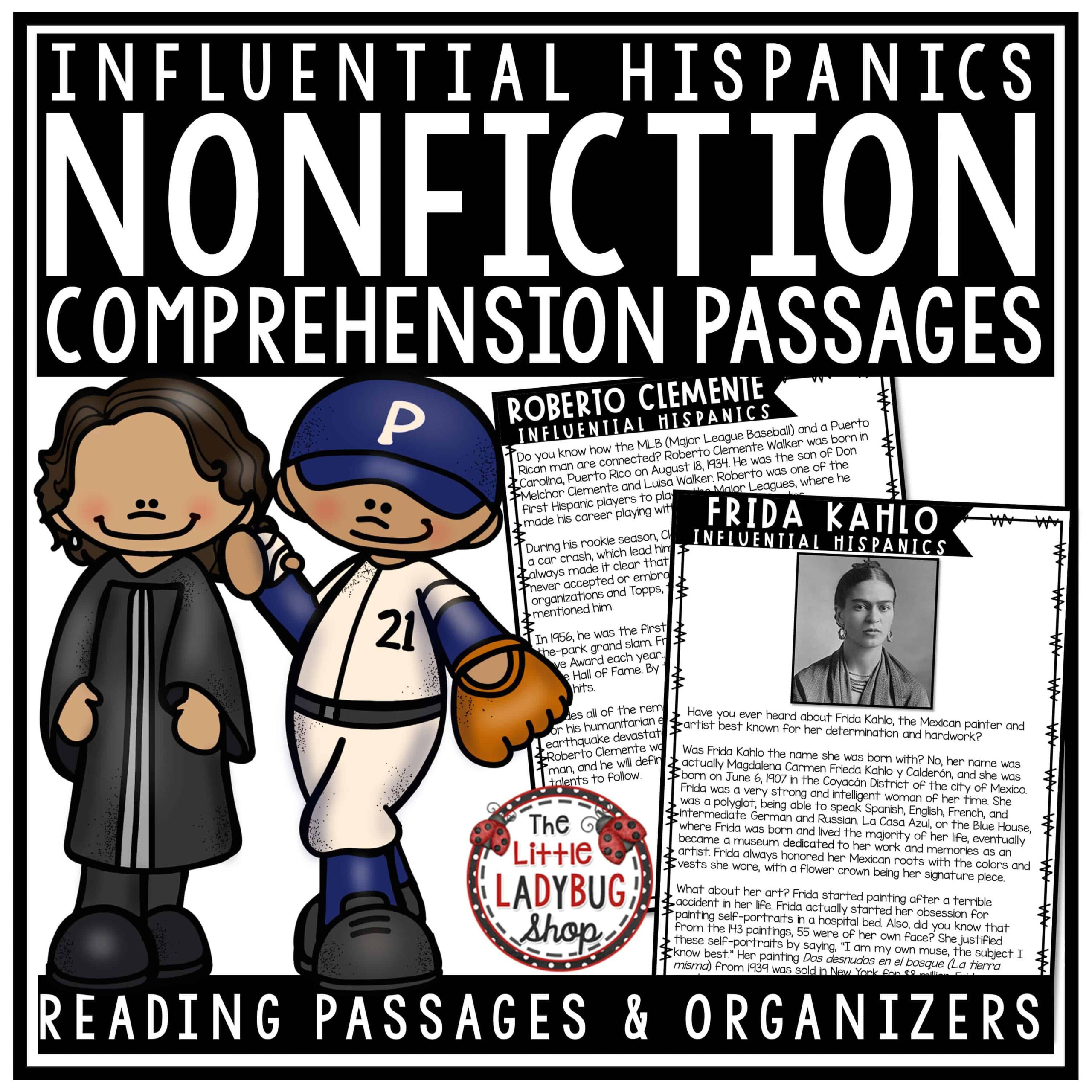 Digital Hispanic Heritage Month Activity Nonfiction Reading Passages 