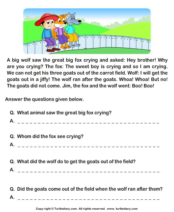 Download And Print Turtle Diary s Fill In The Blanks From Reading 