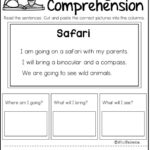 Early Reading Comprehension Worksheets Preschool Free Db Excel