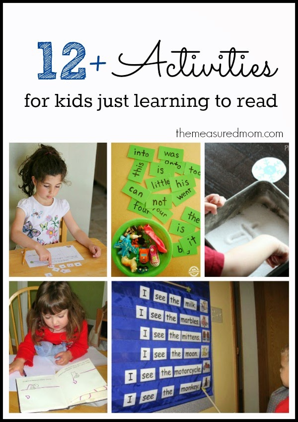 Early Reading Recommendations Activities Printables KLP Linky Party 