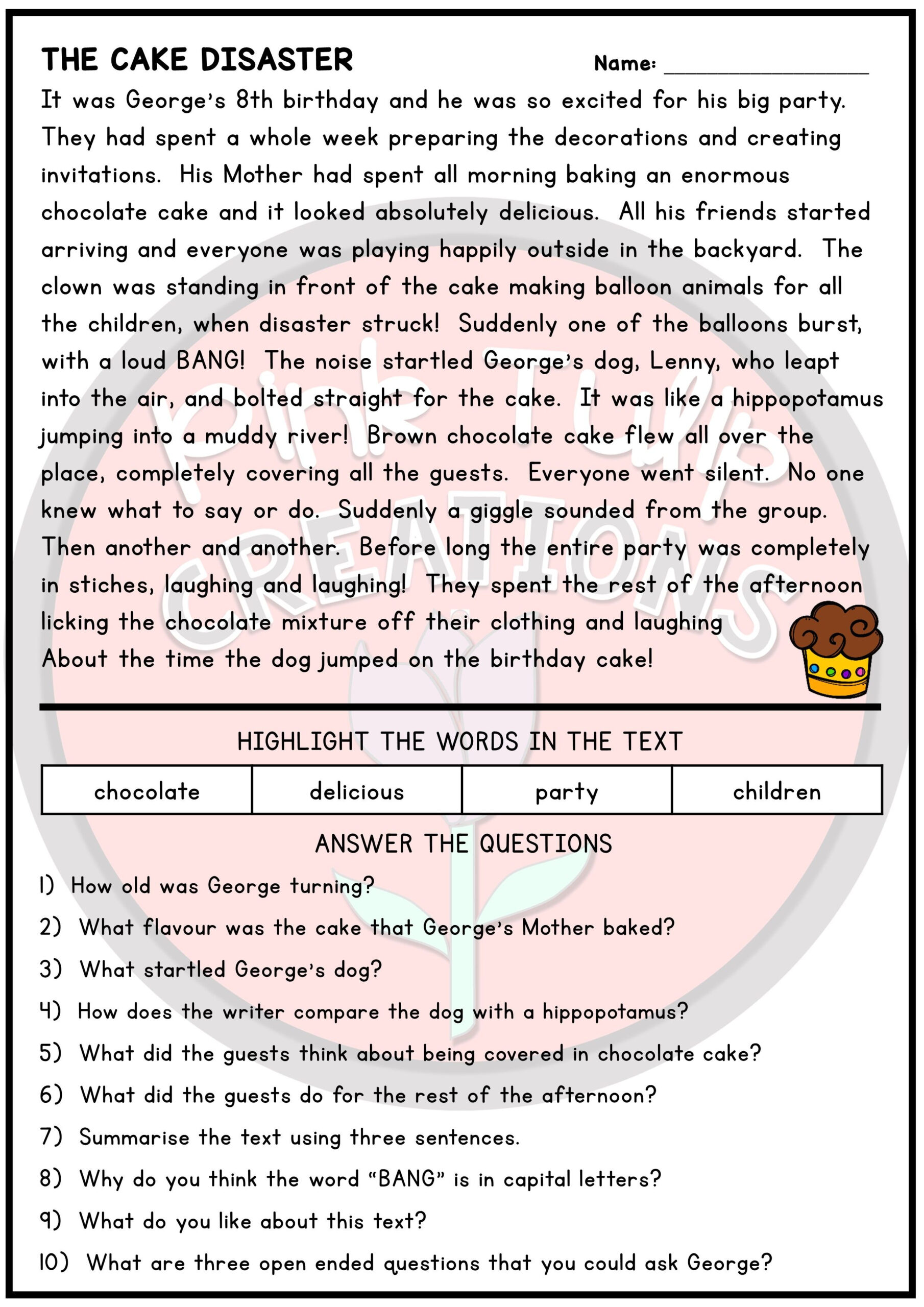 English Reading Comprehension Worksheets For Grade 10 Thekidsworksheet