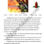 Firefighter Reading Comprehension ESL Worksheet By MsRachelQuebec