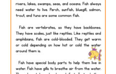 Fish Life Science Reading Comprehension Worksheet Have Fun Teaching
