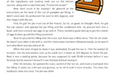 Follow The Recipe Reading Comprehension Worksheet Have Fun Teaching