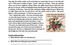 Free 3rd Grade Reading Comprehension Worksheets Multiple Choice Times