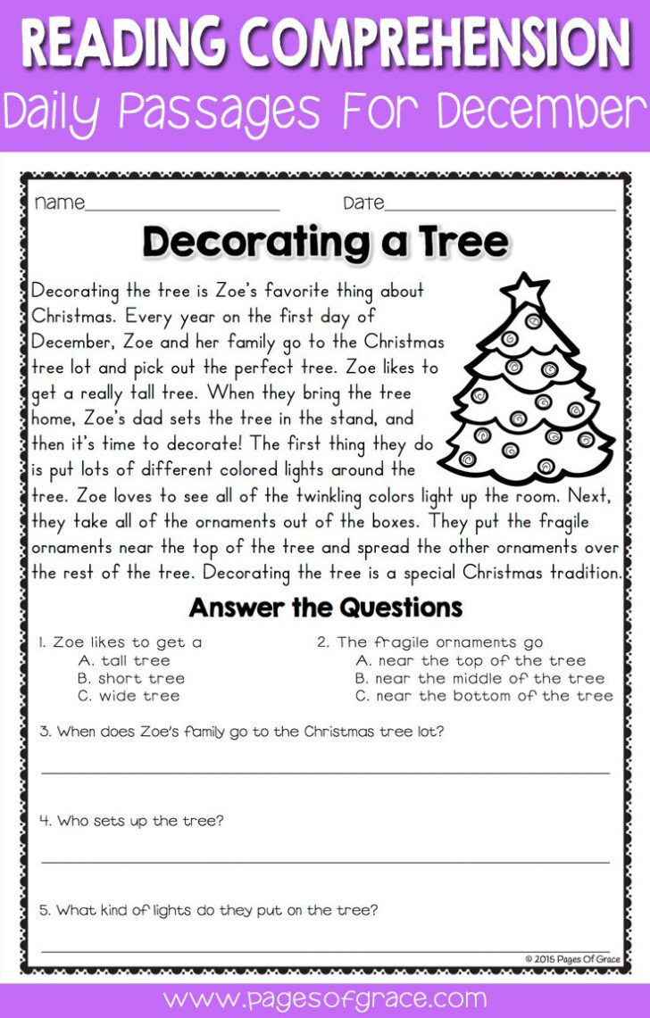 5th Grade Reading Worksheets Printable Free