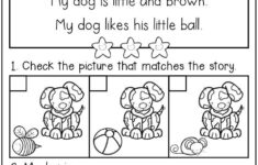 FREE Kindergarten Reading Comprehension SET 2 Reading Comprehension