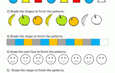 Free Kindergarten Worksheets Spot The Patterns