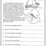 Free Printable Comprehension Worksheets For 5Th Grade Forms