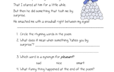 Free Printable Reading Comprehension Worksheets