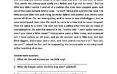 Free Printable Reading Comprehension Worksheets For 3Rd Grade Free