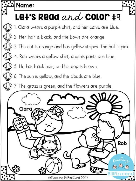 FREE Reading Comprehension Activities Kindergarten Reading Reading 