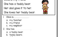 Free Reading Comprehension Kindergarten Reading Worksheets Reading