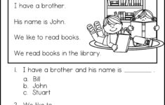 Free Reading Comprehension Practice Kindergarten Reading Worksheets