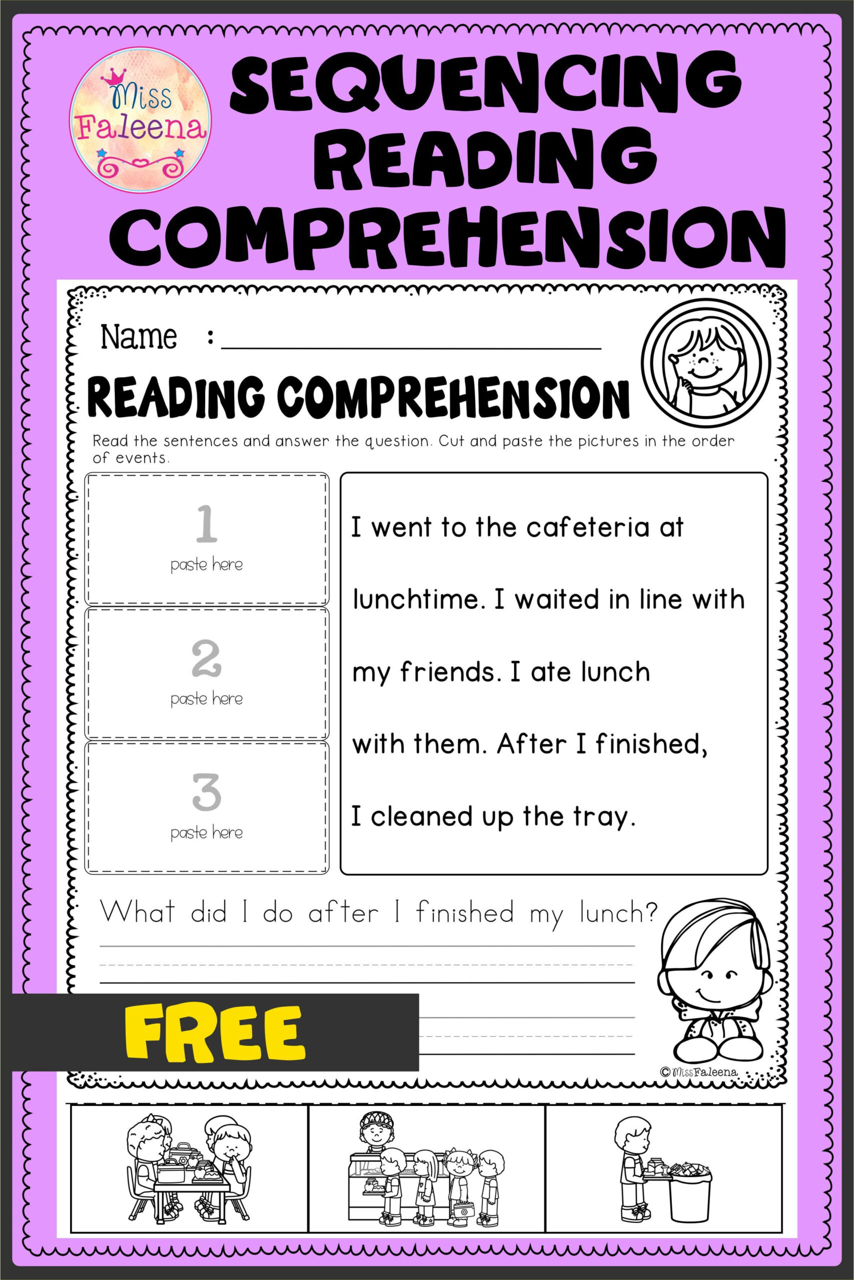 Free Sequencing Reading Comprehension Di 2020