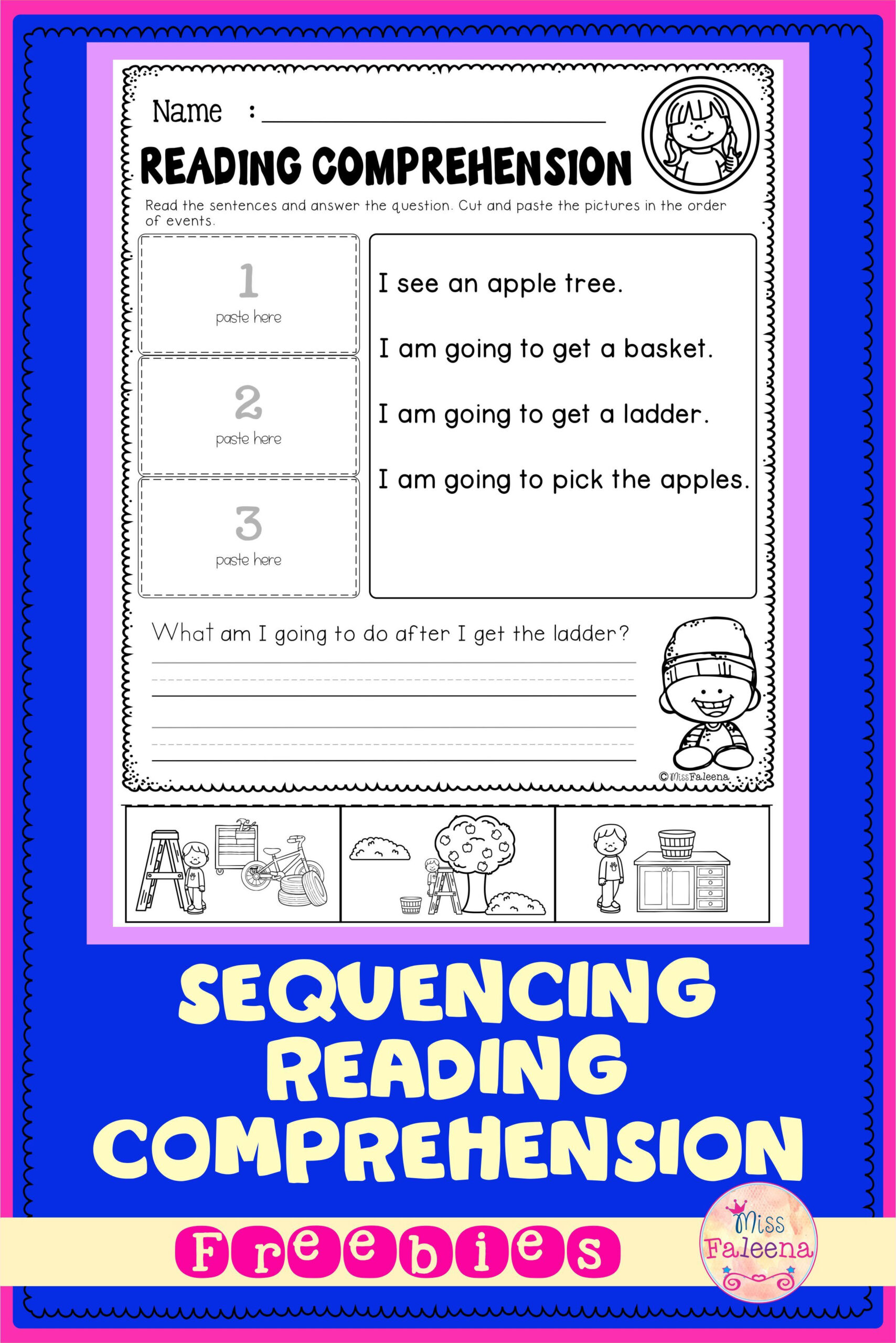 Free Sequencing Reading Comprehension Reading Comprehension Teaching 