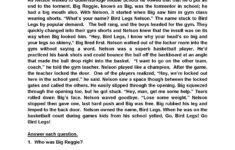 Grade 5 Reading Comprehension Worksheets Pdf Db excel