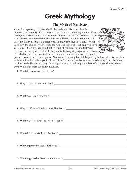 Greek Myth Worksheets 2 Greek Mythology Worksheets Myth Worksheets 